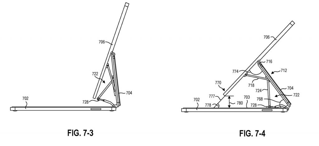 2021年7月28日微软 Surface 新专利曝光，类似苹果 iPad 妙控键盘设计